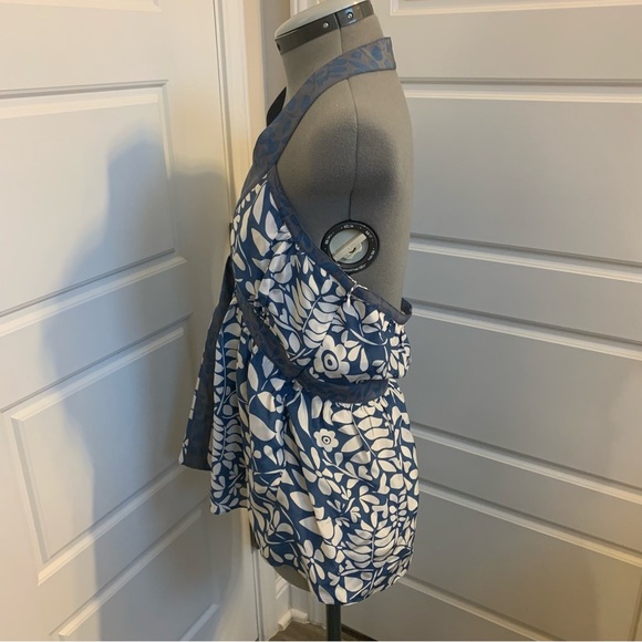 Walter Halter Style Floral Top in Silk, Size Large - Picture 2 of 6